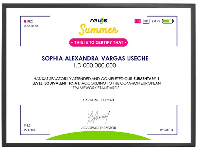 certificado fyr lois summer